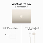 MacBook Air 13,6" Apple M3 8-Core CPU & 10-Core GPU 24GB/512GB/Starlight