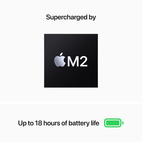 MacBook Air 13,6" Apple M2 8-Core CPU & 8-Core GPU 16GB/256GB/Midnight
