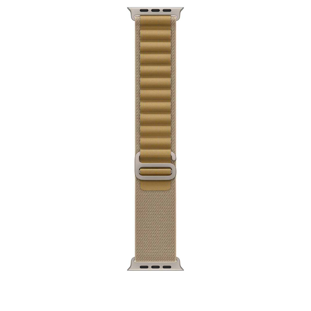 Apple Watch 49mm Alpine Loop Tan - Medium - Natural Titanium