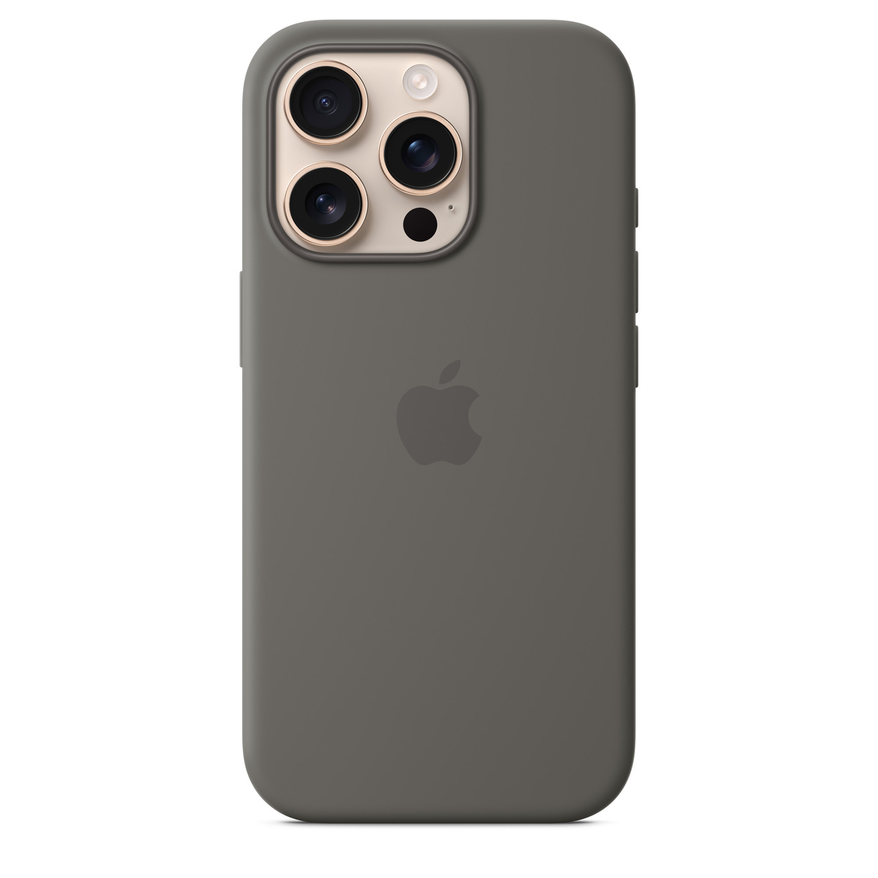 Apple iPhone 16 Pro Silicone Case w/ MagSafe - Stone Gray