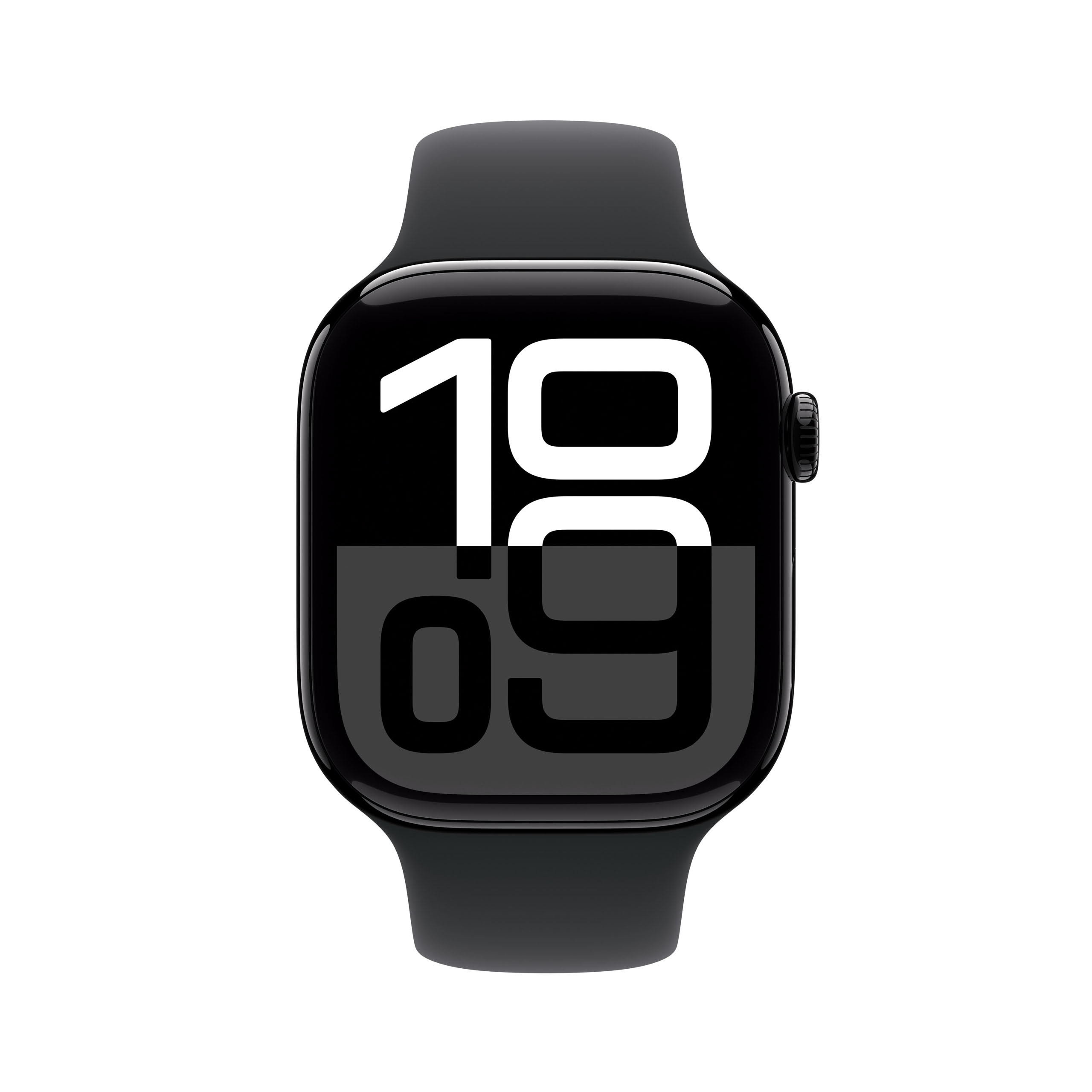 Apple Watch Series 10 GPS 46mm Jet Black Aluminium - Black Sport Band - Small/Medium