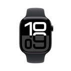 Apple Watch Series 10 GPS 46mm Jet Black Aluminium - Black Sport Band - Small/Medium