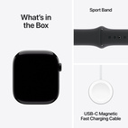 Apple Watch Series 10 GPS 46mm Jet Black Aluminium - Black Sport Band - Small/Medium