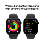 Apple Watch Series 10 GPS 46mm Jet Black Aluminium - Black Sport Band - Small/Medium