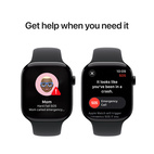 Apple Watch Series 10 GPS 46mm Jet Black Aluminium - Black Sport Band - Small/Medium