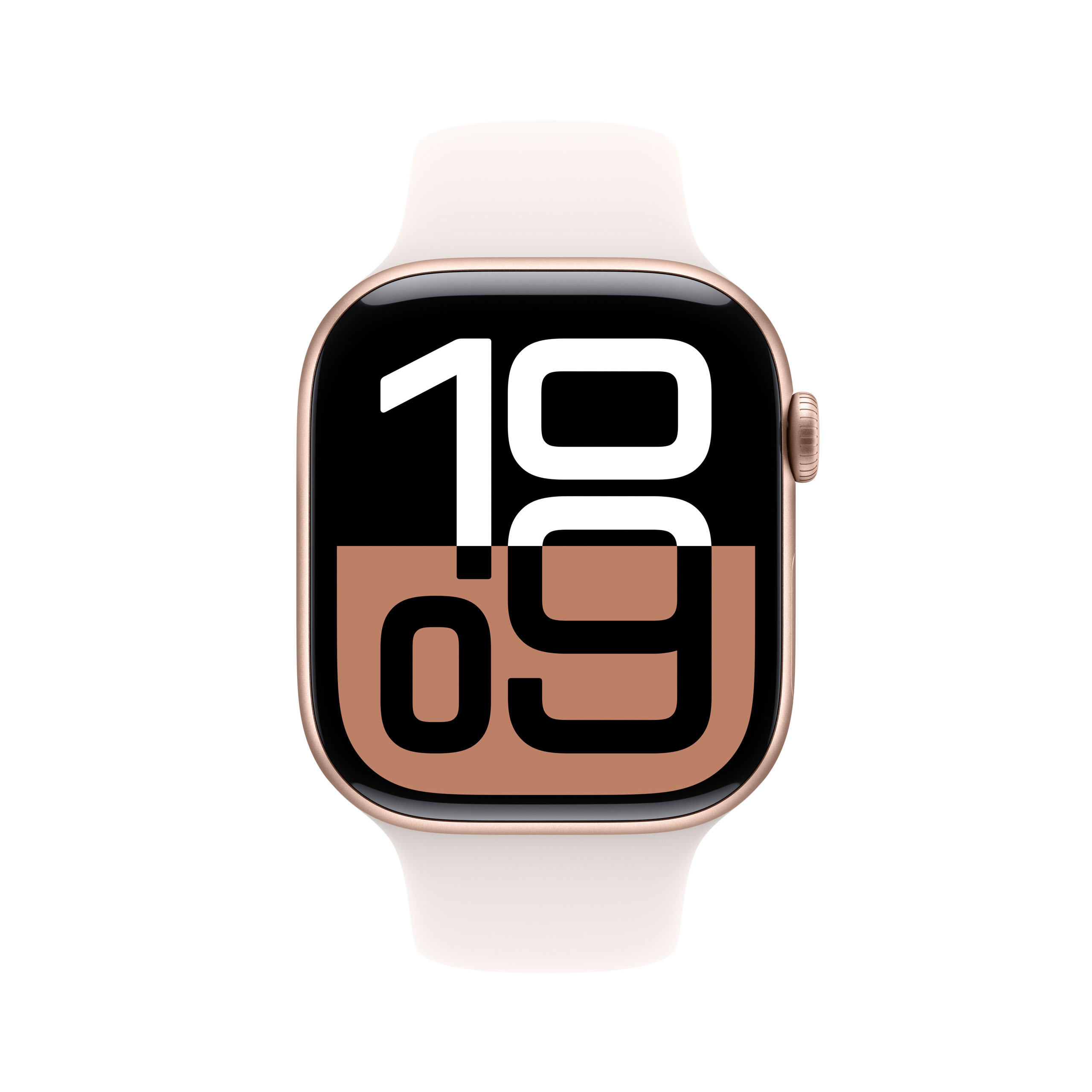 Apple Watch Series 10 GPS 46mm Rose Gold Aluminium - Light Blush Sport Band - Medium/Large