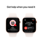 Apple Watch Series 10 GPS 46mm Rose Gold Aluminium - Light Blush Sport Band - Medium/Large