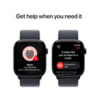 Apple Watch Series 10 GPS 46mm Jet Black Aluminium - Ink Sport Loop