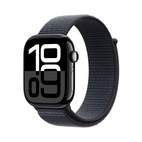 Apple Watch Series 10 GPS 46mm Jet Black Aluminium - Ink Sport Loop
