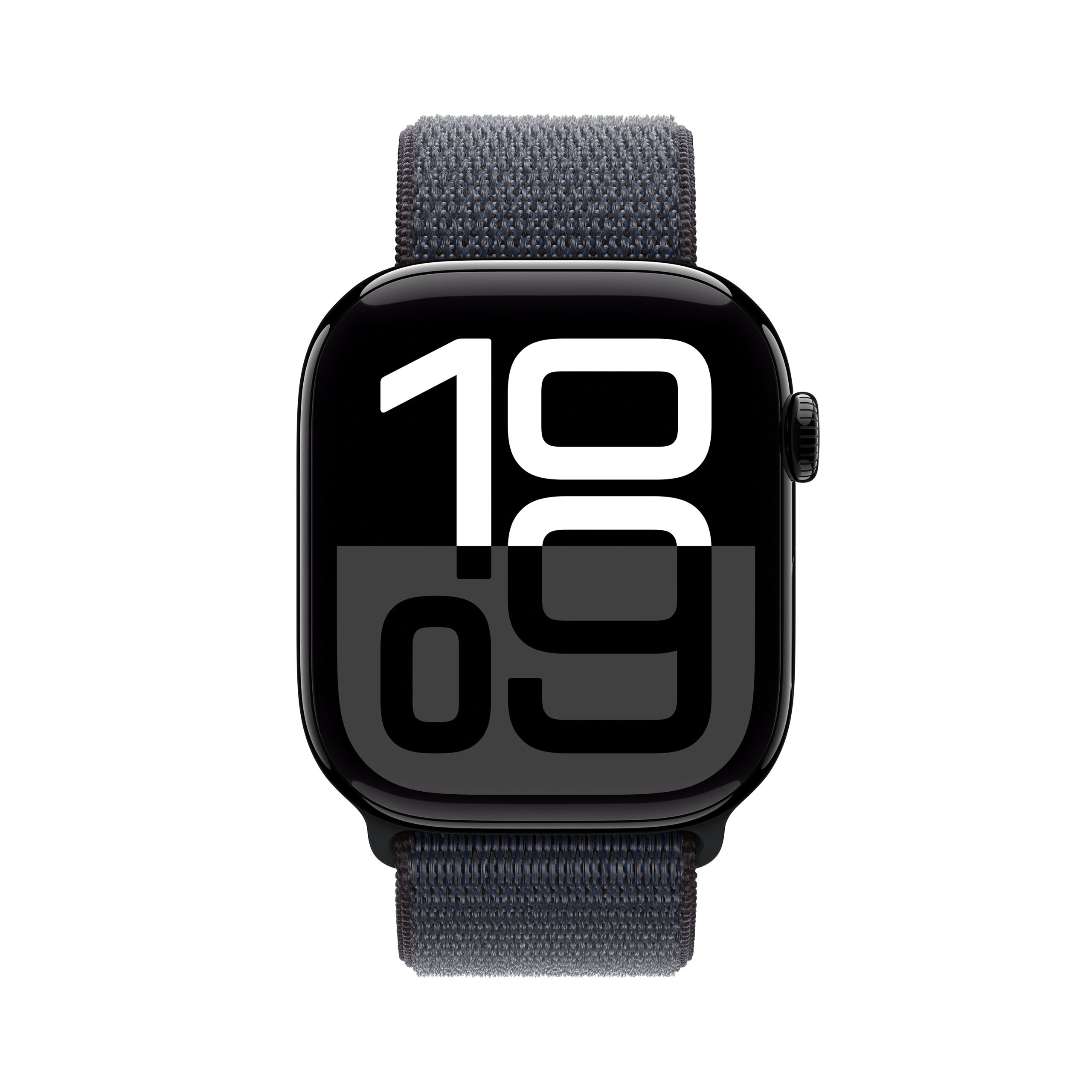 Apple Watch Series 10 GPS 46mm Jet Black Aluminium - Ink Sport Loop