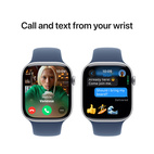 Apple Watch Series 10 GPS 46mm Silver Aluminium - Denim Sport Band - Medium/Large