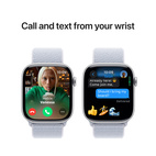 Apple Watch Series 10 GPS 46mm Silver Aluminium - Blue Cloud Sport Loop