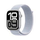Apple Watch Series 10 GPS 46mm Silver Aluminium - Blue Cloud Sport Loop