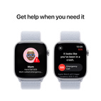 Apple Watch Series 10 GPS 46mm Silver Aluminium - Blue Cloud Sport Loop