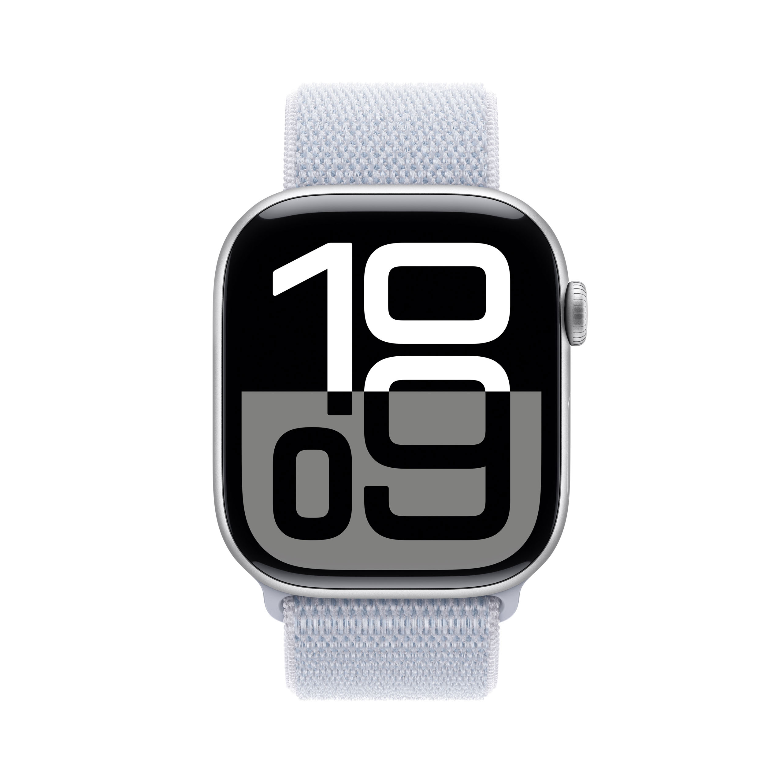 Apple Watch Series 10 GPS 46mm Silver Aluminium - Blue Cloud Sport Loop