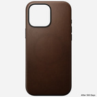 Nomad Modern Leather Case w/MagSafe iPhone 16 Pro Max - Brown