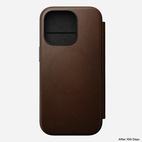 Nomad Modern Leather Folio w/MagSafe iPhone 16 Pro - Brown