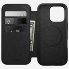 Nomad Modern Leather Folio w/MagSafe iPhone 16 Pro - Black