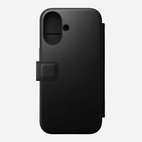 Nomad Modern Leather Folio w/MagSafe iPhone 16 - Black