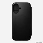 Nomad Modern Leather Folio w/MagSafe iPhone 16 - Black