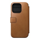 Nomad Modern Leather Folio w/MagSafe iPhone 15 Pro - English Tan