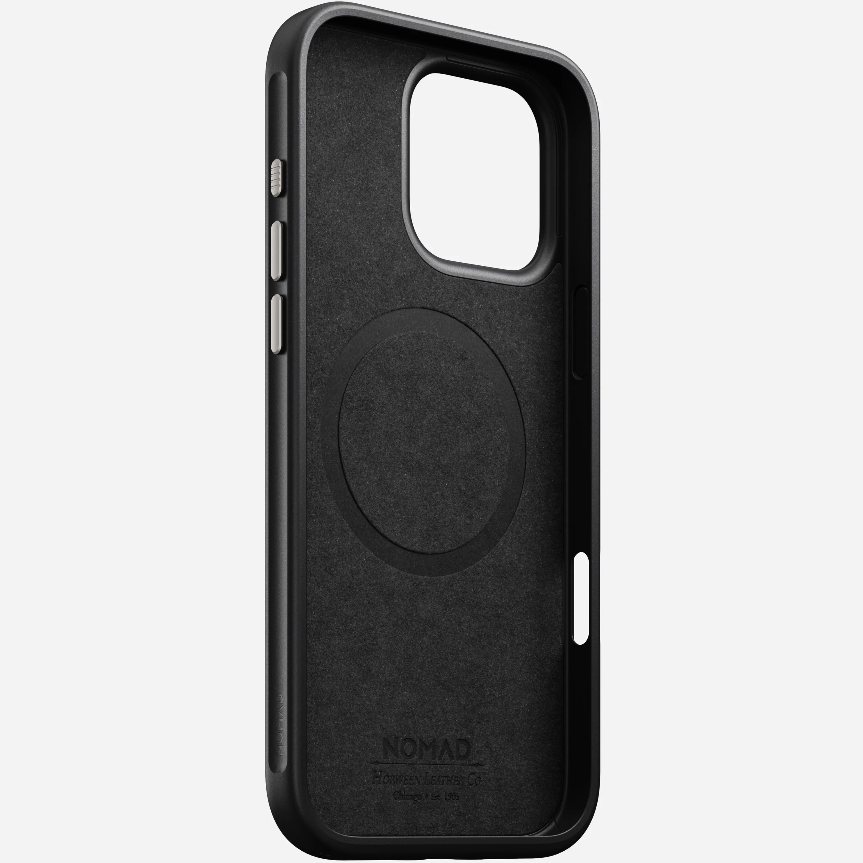 Nomad Modern Leather Case w/MagSafe iPhone 16 Pro Max - Green Chrome - Limited Ed