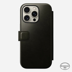 Nomad Modern Leather Folio w/MagSafe iPhone 16 Pro - Green Chrome - Limited Ed