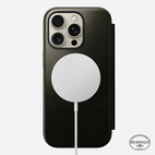Nomad Modern Leather Folio w/MagSafe iPhone 16 Pro - Green Chrome - Limited Ed