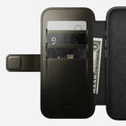 Nomad Modern Leather Folio w/MagSafe iPhone 16 Pro - Green Chrome - Limited Ed