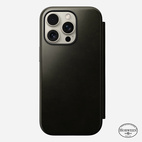 Nomad Modern Leather Folio w/MagSafe iPhone 16 Pro - Green Chrome - Limited Ed