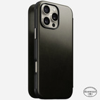 Nomad Modern Leather Folio w/MagSafe iPhone 16 Pro Max - Green Chrome - Limited Ed