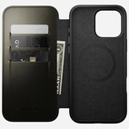 Nomad Modern Leather Folio w/MagSafe iPhone 16 Pro Max - Green Chrome - Limited Ed