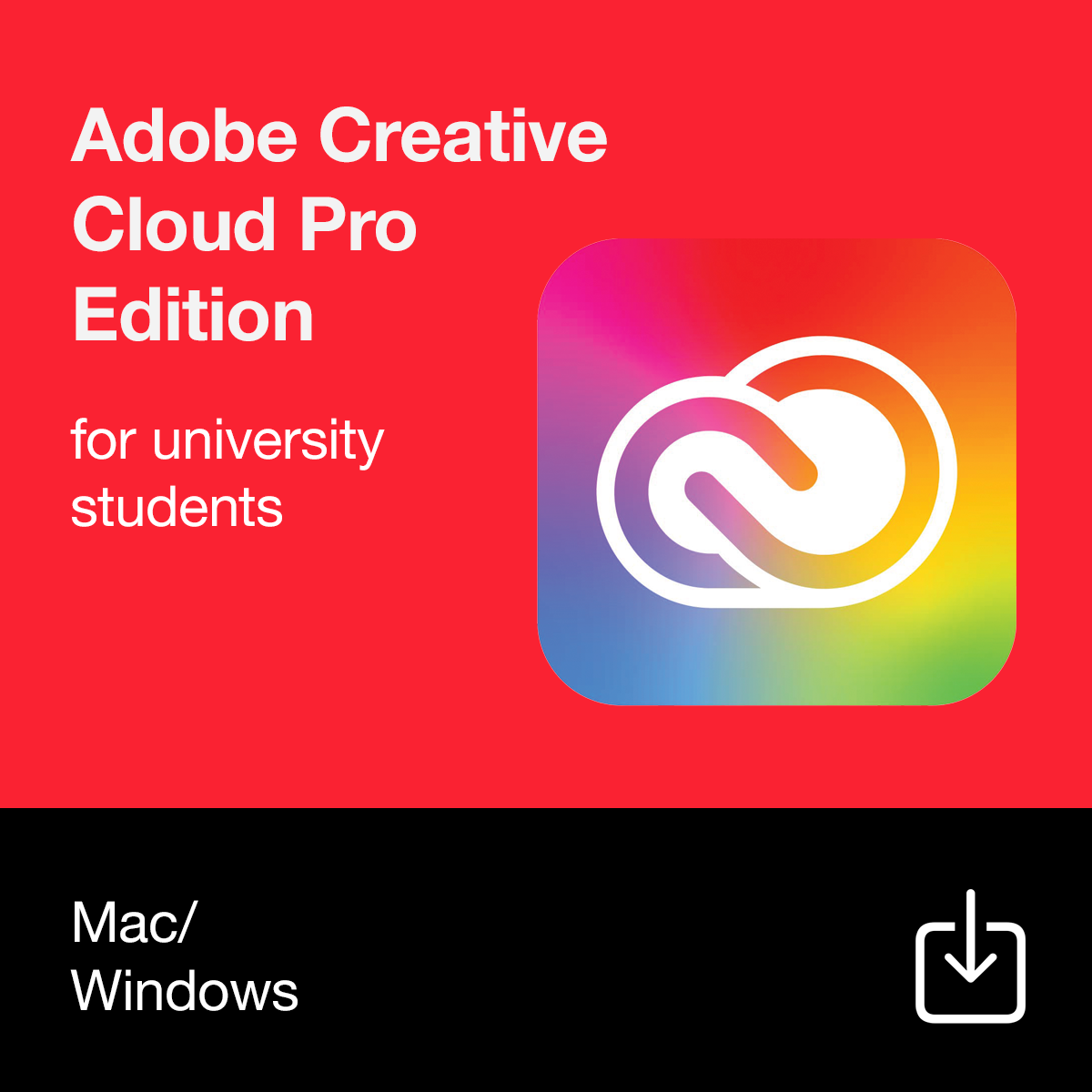 Adobe Creative Cloud All Apps Pro HiED-opiskelija ETLA käyttöoikeus