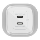 Belkin BOOSTCHARGE USB-C 65W GaN 2-port Charger White