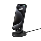 Belkin BOOSTCHARGE Pro 2-in-1 Magnetic Wireless QI2 15W Charging Stand Black