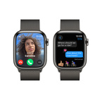 Apple Watch Series 9 GPS + Cellular 41mm Graphite Stainless Steel - Graphite Milanese Loop