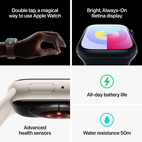 Apple Watch Series 9 GPS + Cellular 41mm Graphite Stainless Steel - Graphite Milanese Loop