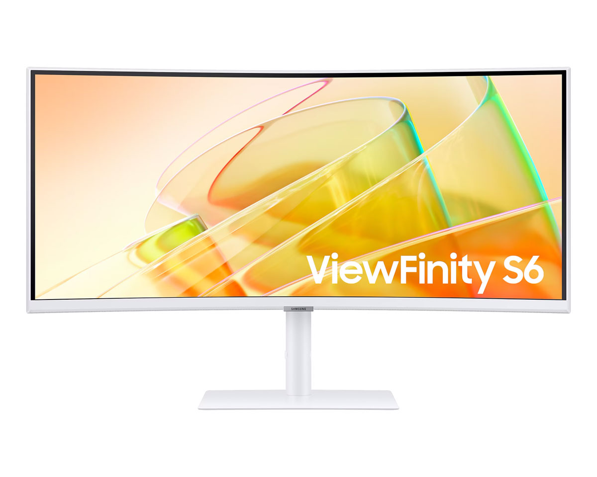 Samsung ViewFinity S34C650T 34" Curved UWQHD IPS Thunderbolt 4 Hub Monitor Black/Silver