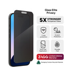 ZAGG invisibleSHIELD Elite+ Privacy GLASS for iPhone 16/15