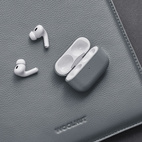 Woolnut Leather Case for AirPods Pro 2 - Grey