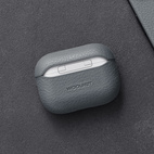 Woolnut Leather Case for AirPods Pro 2 - Grey