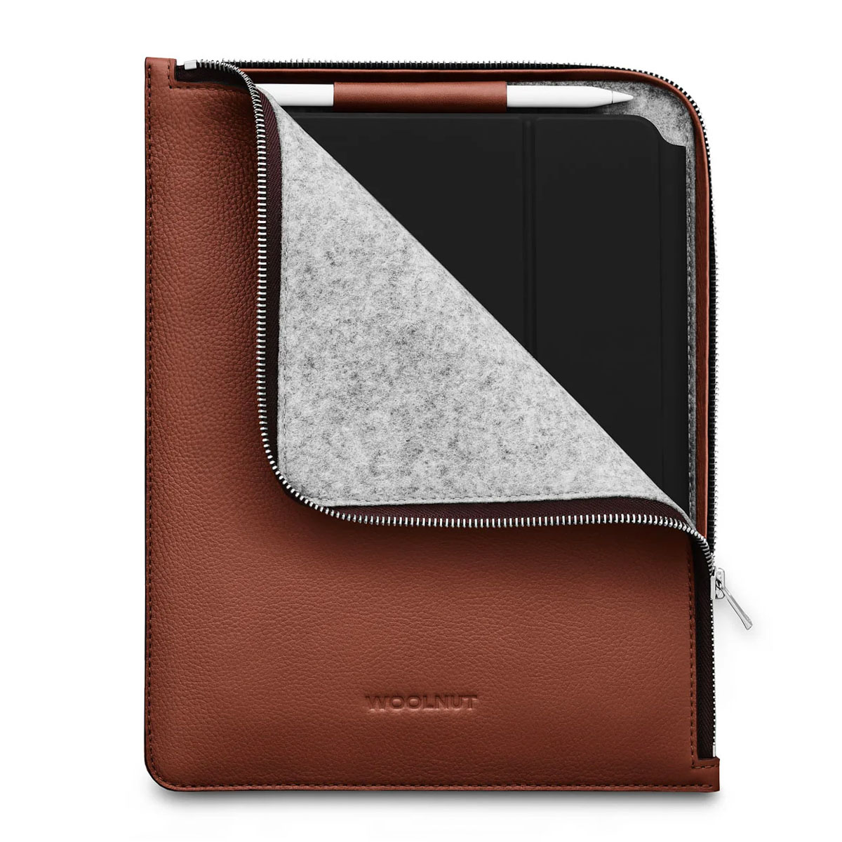 Woolnut Leather Folio iPad Air/ Pro 11" (M2/M3/M4) - Cognac