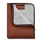 Woolnut Leather Folio iPad Air/ Pro 11" (M2/M3/M4) - Cognac