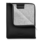 Woolnut Leather Folio iPad Air/ Pro 13" (M2/M3/M4) - Black