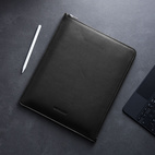 Woolnut Leather Folio iPad Air/ Pro 13" (M2/M3/M4) - Black