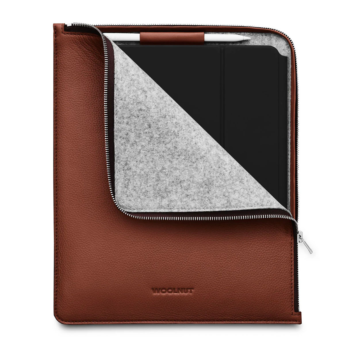 Woolnut Leather Folio iPad Air/ Pro 13" (M2/M3/M4/M5) - Cognac