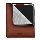Woolnut Leather Folio iPad Air/ Pro 13" (M2/M3/M4/M5) - Cognac