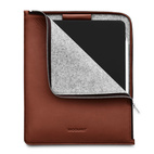 Woolnut Leather Folio iPad Air/ Pro 13" (M2/M3/M4/M5) - Cognac