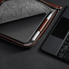 Woolnut Leather Folio iPad Air/ Pro 13" (M2/M3/M4/M5) - Cognac
