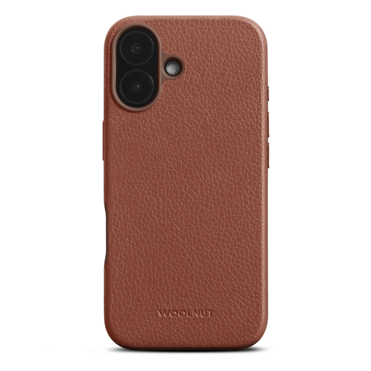 Woolnut Leather Case w/MagSafe iPhone 16 - Cognac